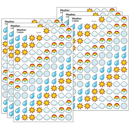 UPC: 0194629091560 | TREND Weather superShapes Stickers 800 Per Pack 6 Packs