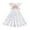 White, variant on YUELONGHU Girls Fashion Dresses Dress Athletic Dress Middle and Small Children Girls Summer Small Flying Sleeve Polka Dot Dress 6-7 Years