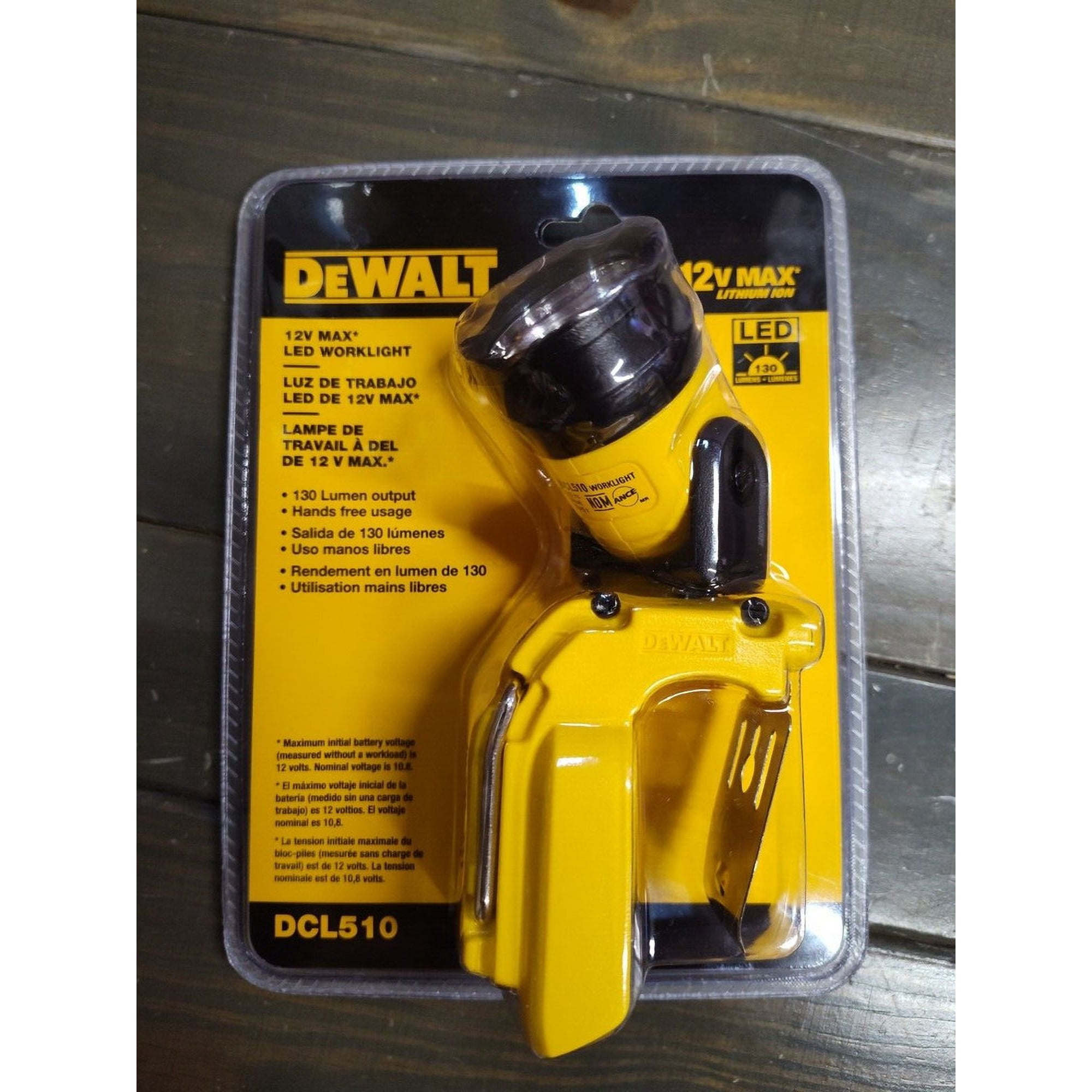 dewalt 130 lumen led rechargeable handheld flashlight Work Light for 10.8V-12V Rotatable Torch Lamps Outdoor LED Work Light for Dewalt 12V MAX Li-ion battery DCB124 the DeWalt 20 VEVOR - Rechargeable Spotlight Flashlight,