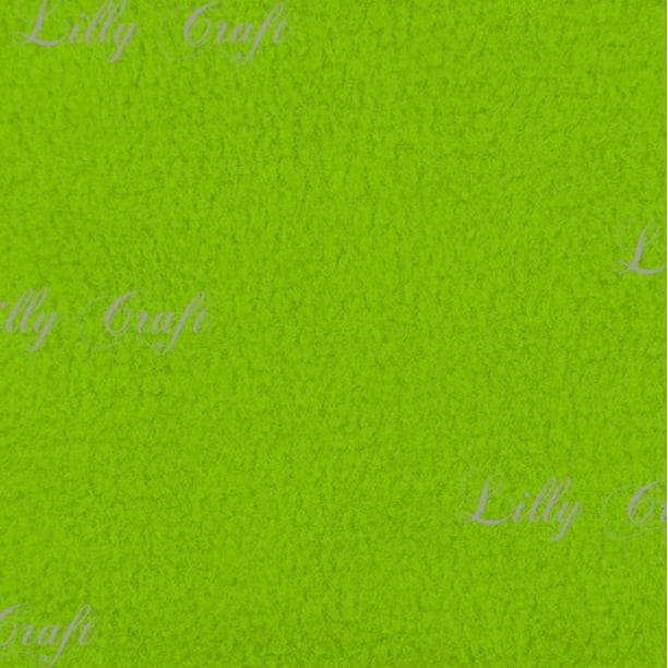 Lilly Craft Solid Color Lime Green Fleece AntiPill FABRIC 5860" Wide