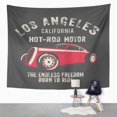 thumbnail image 2 of ZEALGNED Auto Racing Hot Rod Car Automobile Automotive California Classic Wall Art Hanging Tapestry Home Decor for Living Room Bedroom Dorm 60x80 inch, 2 of 2