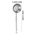 thumbnail image 4 of Feltree Fine Mesh Strainer 304 Stainless Steel Skimmer Spoon for Cooking, Baking, Frying with Handle, Oil Skimming, Straining, Easy to Clean and Store, 4 of 7