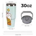 thumbnail image 2 of Pompompurin 30 Oz Tumbler With Handle And Straw, Stainless Steel Vacuum Travel Mug, Double Wall Vacuum Insulated Tumbler With Lid, Water Bottle for Gifts Party Office Coffee, 2 of 8