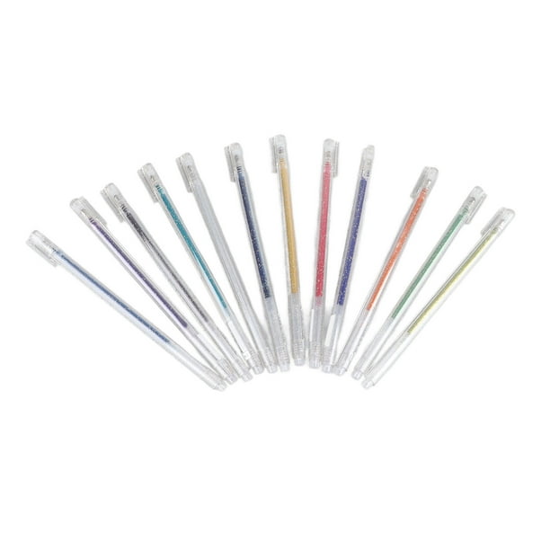 Bolígrafos Metálicos, Diseño De Clip De Bolígrafo Que Cambia De Color, 12 Bolígrafos De Gel Con Purpurina, Hermosos, Impermeables, Para álbum De Recortes Para Dibujar