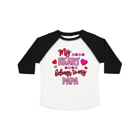 

Inktastic My Heart Belongs to My Papa Gift Toddler Boy or Toddler Girl T-Shirt