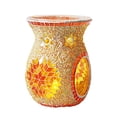 thumbnail image 1 of Candelabros de vidrio con mosaico, portavelas para velas de té, difusor de aceites esenciales para mesa, decoración de bodas naranja, 1 of 8
