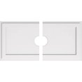 thumbnail image 2 of Ekena Millwork CMP40X20RE2-05000 5 in. ID x 14 in. Rectangle Architectural Grade PVC Contemporary Ceiling Medallion - 2 Piece, 2 of 4