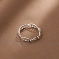 thumbnail image 2 of Sterling Silver Adjustable DNA Ring, 2 of 4