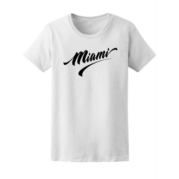 Hand Lettering Miami  T-Shirt Women -Image by Shutterstock, Female Large