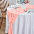 thumbnail image 6 of Ongmies Room Decor Clearance Table Cloth 10Ft Chiffon Table Runner 29X120 inches Blue Table Runner for Wedding Baby Girl Bridal Shower Decorations V, 6 of 9