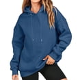 thumbnail image 1 of Gibobby Sudadera mujer con cierre, Sudaderas de manga larga con capucha para mujer, suéteres de forro polar, sudaderas con bolsillos(Marina,G), 1 of 4