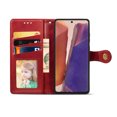 thumbnail image 5 of Galaxy Note 20 Ultra Cover, Note 20 Ultra Case, Allytech PU Leather Folding Stand Flip Cover with Credit Cards Magnetic Closure Shock-absorption Wallet Case for Samsung Galaxy Note 20 Ultra, Red, 5 of 8