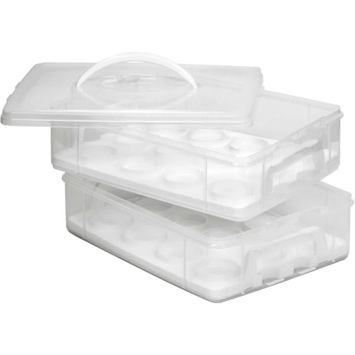 Snapware Snap 'N Stack 2-Layer Organizer, Clear