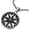 Silver, variant on Mens Large Steel Dharma Chakra Pendant Dharma Wheel of Law Symbol Necklace with 30 in Chain