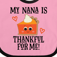 thumbnail image 4 of Inktastic Thanksgiving Nana Thankful for Me Boys or Girls Baby Bib, 4 of 4