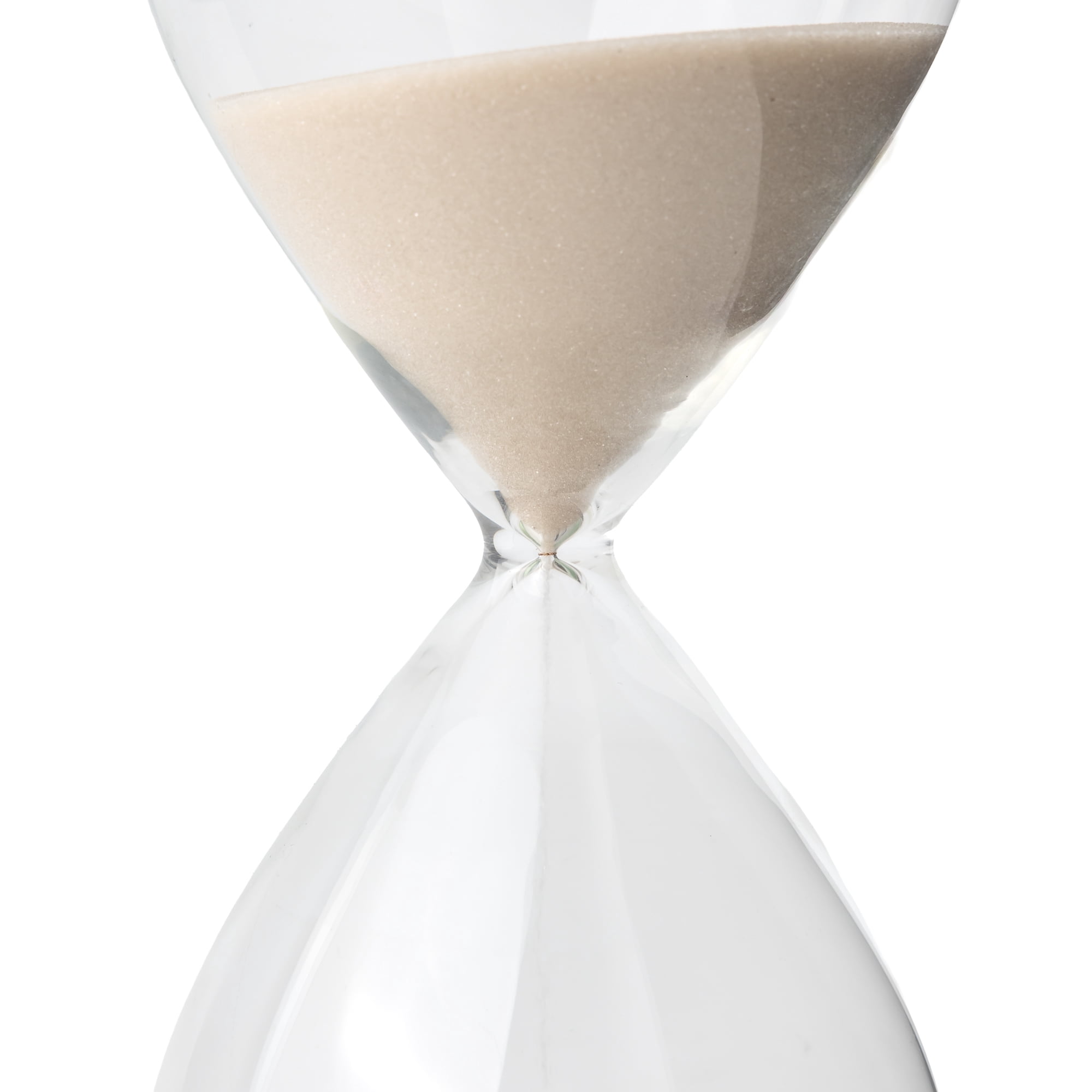 Mainstays Clear Glass Decorative Hourglass, 8"