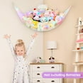 thumbnail image 3 of Neighborly Nook Stuffed Animals Net Hammock Kids Toy Storage with LED Light Plush Toy Organizer Corner Hanging Stuffed Animals Holder For Nursery Kids Girls Room Decor, 3 of 14