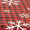 Snowflake Red, variant on Waverly Inspirations Vinyl Tablecover With Flannel Backing, 6Ft Table, 72" x 30", Snowflake Red, 1 PK