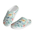 thumbnail image 2 of Lsque Butterflies Pattern Womens Comfort Cotton on Scuff With Memory Foam and Anti-skid Sole Slipper-44/45, 2 of 7