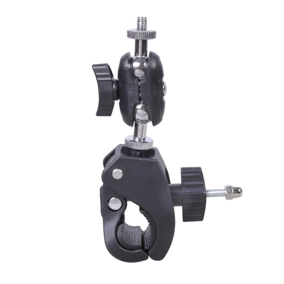 Heavy Duty Metal Clamp For Camera Mount Adjustable Angle 360Rotation 1/4In Screw