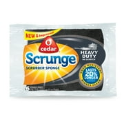 O-Cedar Heavy Duty Scrunge Scrubber Sponge, 4 Count