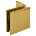 thumbnail image 1 of CRL SGC037BR Polished Brass Fixed Panel Square Clamp With Small Leg, 1 of 7