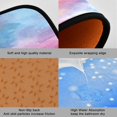 thumbnail image 2 of 2-Piece Kitchen Rugs Set Non-Slip Mats Carpet Floor for Kitchen, Bathroom (19.7"x27.6" & 19.7"x47.2") Watercolor Powder Blue Pattern, 2 of 7