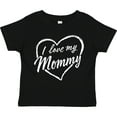 thumbnail image 3 of Inktastic I Love My Mommy in White Chalk Heart Boys or Girls Toddler T-Shirt, 3 of 5