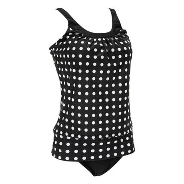 Soidarity Traje de baño sin mangas con espalda abierta y estampado de lunares de piezas para mujer Traje de baño METRO Soidarity OD001442-02