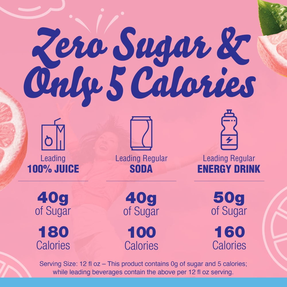 Crystal Light Zero Sugar Pink Lemonade Drink Mix Packets 6 ct - 5 Pack