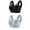 Black, variant on Wireless Pushup Bra For Women 2Pc Large Strapless Lace Tank Top Underwear Thin Adjustable Bra Women'S No Wire Bras