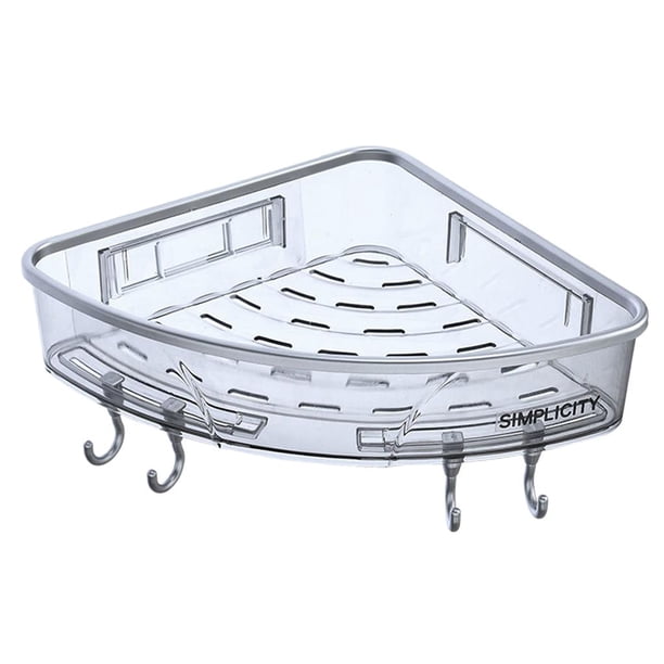 Toallero de plástico sin perforaciones, bandeja organizadora para toallas Triángulo
