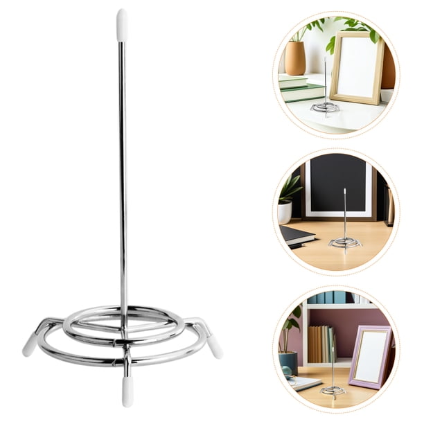 Luxshiny 2Ud Soporte Para Tickets Restaurante Metálico Plateado Con Estabilidad Y Construcción Duradera