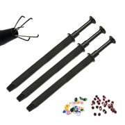 OdontoMed2011 Set of 3 Pieces Tactical ALL Black 4.5" Bead Ball Diamond Grabber Holding Tool For Easy Pickup 5 Prong Claw Stainless Steel