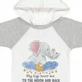 thumbnail image 4 of Inktastic My Gigi Loves Me to the Moon and Back Elephant Family Boys or Girls Baby Bodysuit, 4 of 5