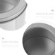 thumbnail image 5 of WORGEOUS 12pcs TinPLINE SUNDRIES SUNDES ALMACENAMIENTO Latas Clear Tapa Redondo Latas de almacenamiento (Plata), 5 of 8