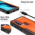 thumbnail image 4 of ExoGuard For Moto G Pure 2021 Case, Phone Case with Screen Protector and Kickstand (Orange), 4 of 7