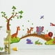 Kawaii Grands Animaux de la Jungle Pont PVC Stickers Muraux Enfants Chambre Fond d'Écran – image 3 sur 5