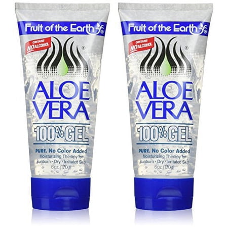 Fruit of the Earth Aloe Vera 100% Gel - 6 oz (Pack of 3)