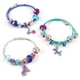 thumbnail image 4 of Make It Real: Halo Charms Bracelets - True Blue - Create 3 Metallic Bracelets, 28 Pieces, All-In-One, DIY Unique Charm & Bead Jewelry Kit, Tweens & Girls, Arts & Crafts, Kids Ages 8+, 4 of 9