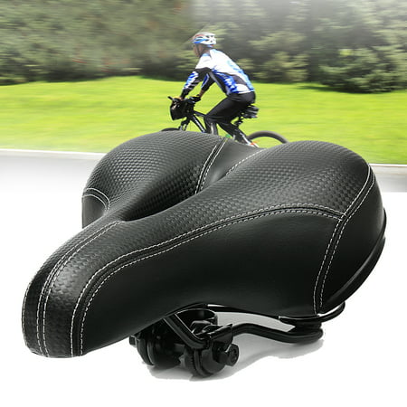 Breathable Bike Saddle Seat Cushion Wide Big Bum Sprung Men Bike Bicycle Cushion Comfort Saddle
