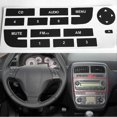 thumbnail image 2 of 1 Set Front Radio Button Repair CD Decals Stickers Replacement ForGrand Punto Matte Black Front Sticker Repair Decals, 2 of 5