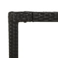 thumbnail image 5 of vidaXL 9 Piece Garden Dining Set with Cushions Black Poly Rattan, 5 of 5