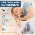 thumbnail image 3 of Soporte para Manguera CPAP para Cama, Paquete de 2, Colgador para Tubo y Mascarilla CPAP con Función Antidesenganche y Organizador de Mangueras., 3 of 5