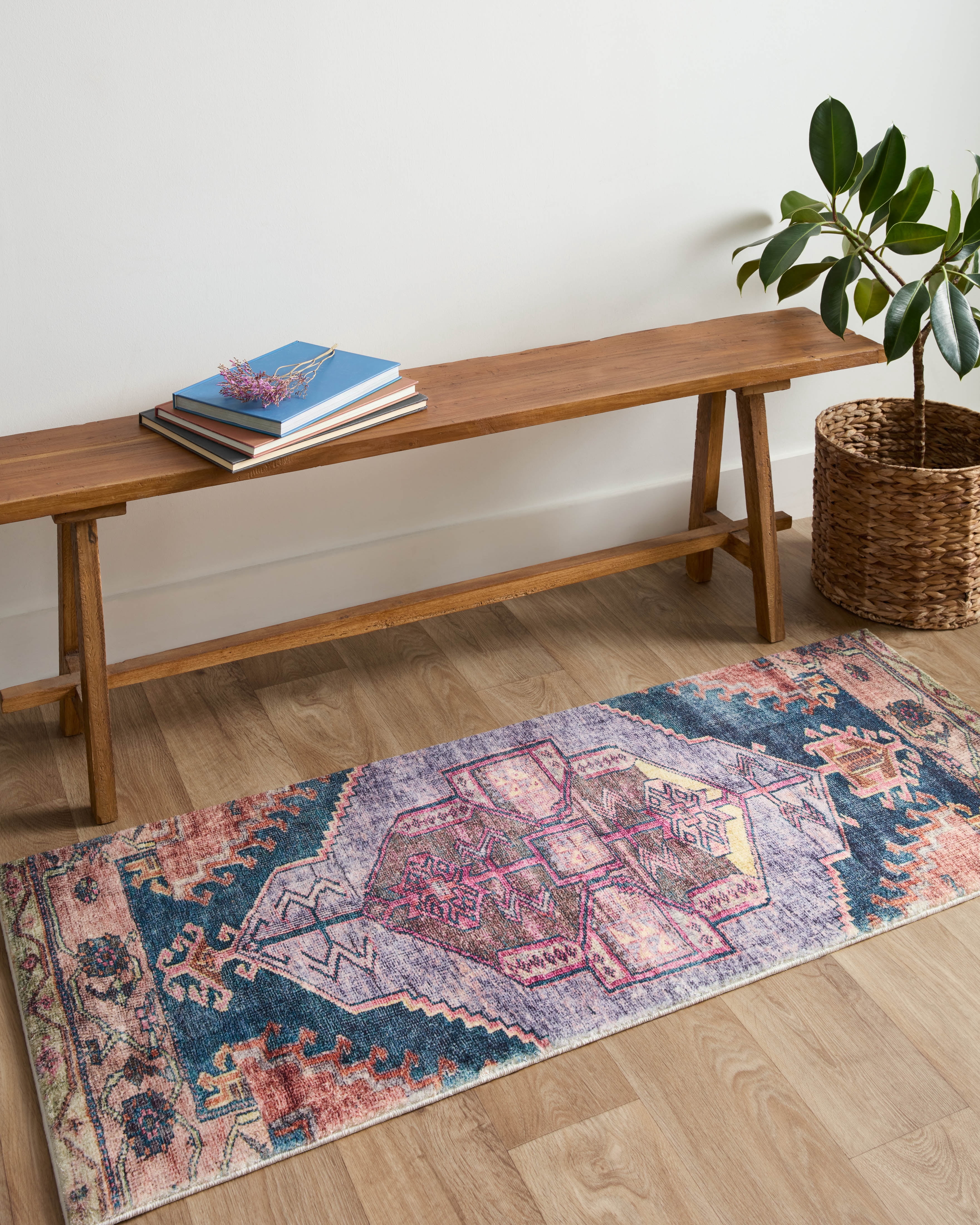 Loloi Fiona Purple / Multi 2'-0" x 5'-0" Area Rug
