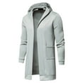 thumbnail image 4 of LEEy-world Mens Winter Coats Men's Tactical Jacket Winter Snow Ski Jacket Water Resistant Softshell Lined Winter Coats Multi-Pockets Grey,3XL, 4 of 5