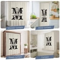thumbnail image 5 of Letter M Waterproof Shower Curtain, Large 72"x78" Washable Polyester Fabric Shower Curtains for Bathroom, Monogram Words Decorative Bathtub Curtain Sets with Hooks, 5 of 9