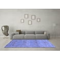 thumbnail image 3 of Ahgly Company Indoor Square Oriental Blue Traditional Area Rugs, 3' Square, 3 of 4