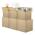 thumbnail image 2 of The Boxery 20"x20"x20" Large Moving Boxes – 10-Pack Kraft Corrugated – Durable, Recyclable, Made in USA, 2 of 7