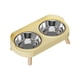 thumbnail image 2 of CaiYueKe Non-Slip Elevated Dog Bowls Stainless Steel Double Pet Feeder Dish Anti-Tip Spill Proof Bowls for Cats Small Dogs Senior Pets Food Water Bowls with Neck Support Easy Clean Feeding Station, 2 of 7